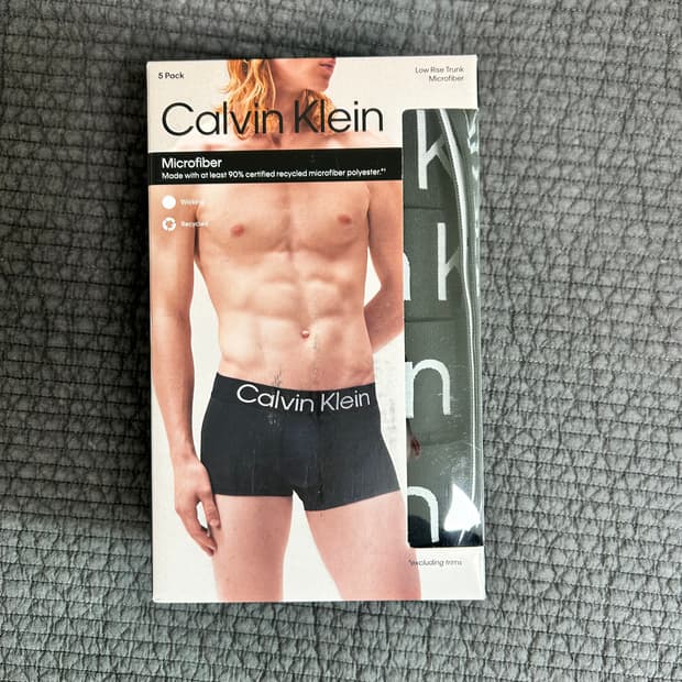 [새상품] CK 마이크로파이버 드로즈 블랙 L 5장