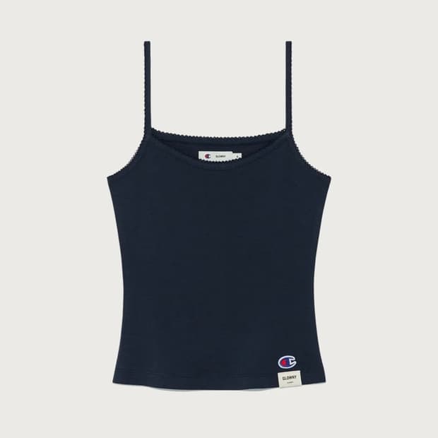 글로니 X 챔피온 캐미솔 나시탑 Navy