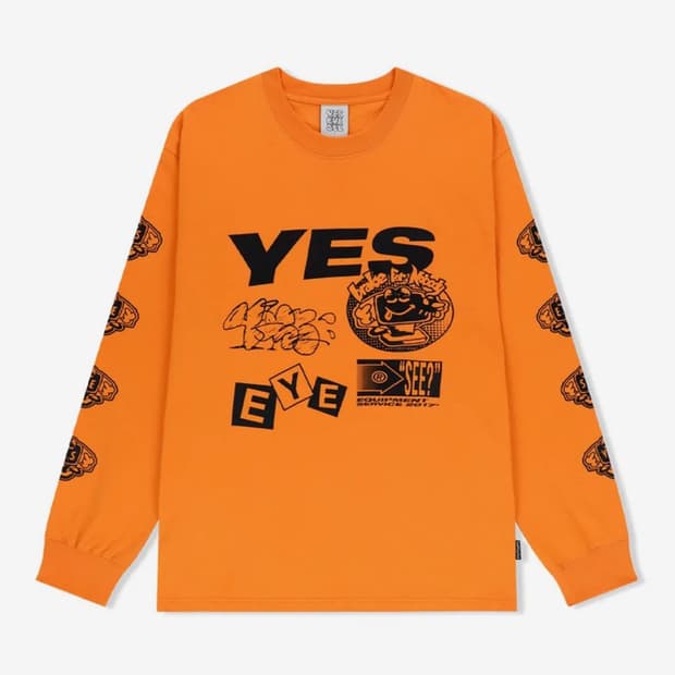 예스아이씨 Y.E.S Monitor L/S 오렌지 티셔츠