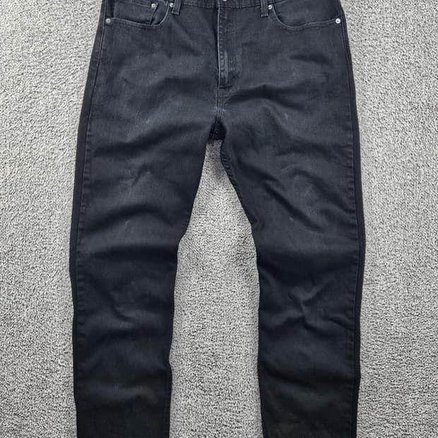 리바이스 502 블랙 데님 진 팬츠 ( 38X32 ) / 10856 