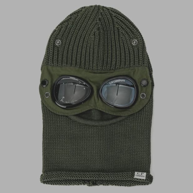 C.P. Company 고글 울 바라클라바 비니