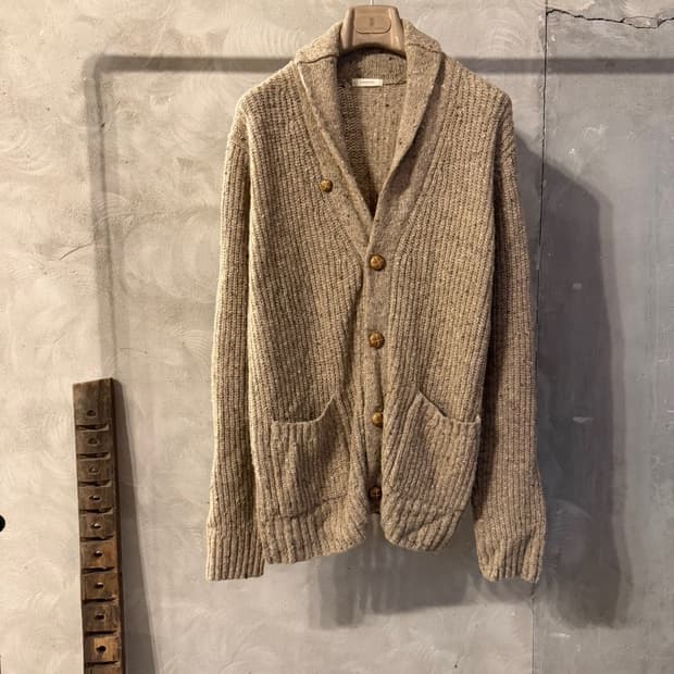 VISARUNO 숄칼라 가디건 100