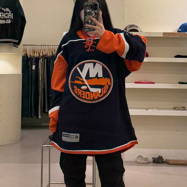 리복 NHL 뉴욕 레인저스 하키 져지 U1666