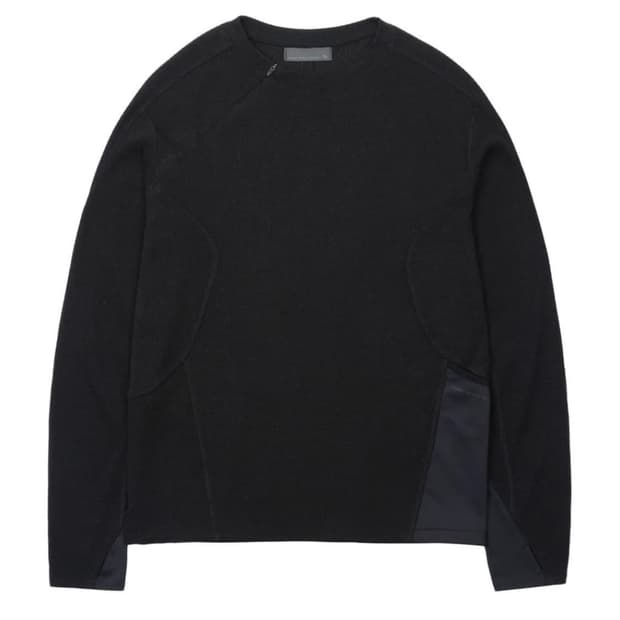 [1]산산기어 리브드 롱슬리브 블랙