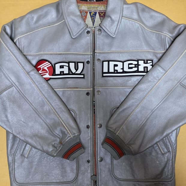 00's AVIREX 아비렉스 실버 스케이트 자켓 2XL XXL