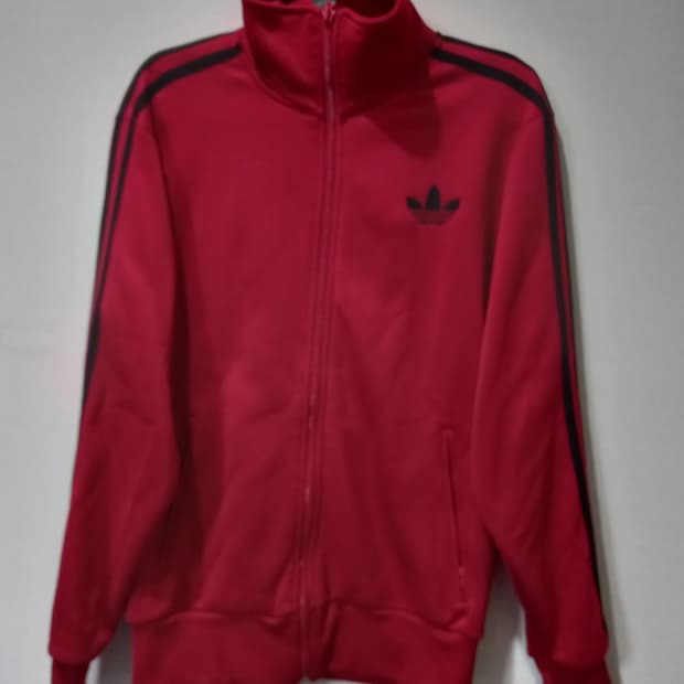아디다스 파이어버드 빨검 레드 블랙 트랙탑 저지 져지집업 90/S