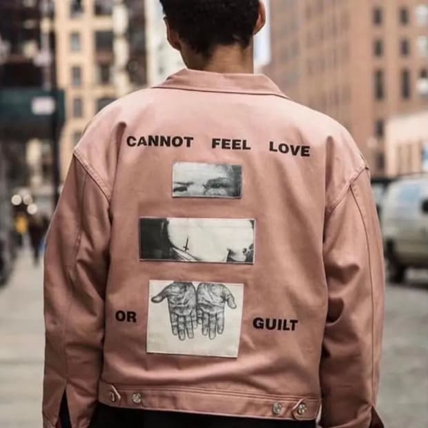 앙팡리쉬데프리메 핑크 데님 자켓