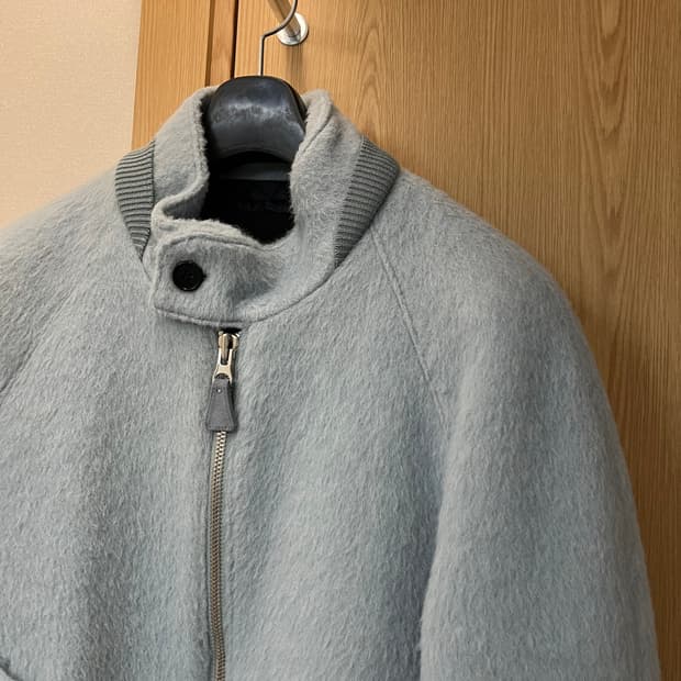 시스템옴므 울 해링턴 봄버자켓