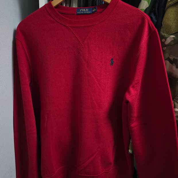 폴로 맨투맨 레드 m (100)