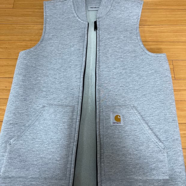 칼하트윕 집업 베스트 그레이 스몰