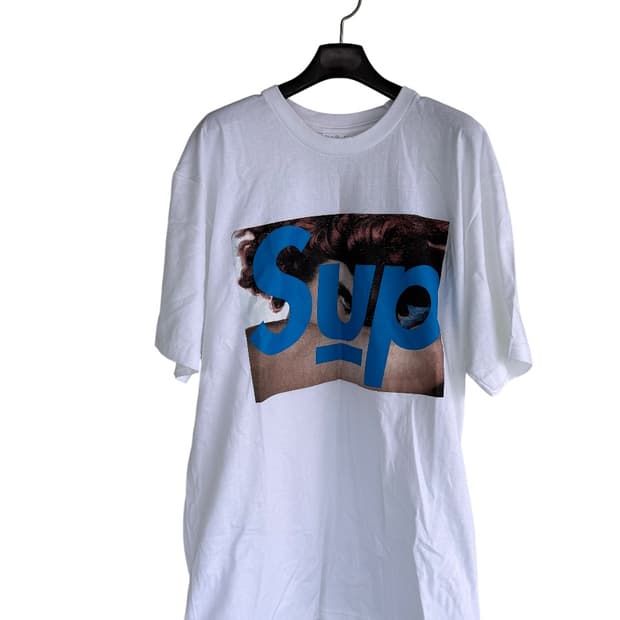 (새제품, 하자) 슈프림 X 언더커버 페이스 티셔츠 화이트 XL