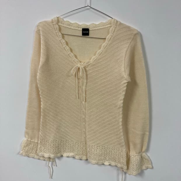 빈티지 리본 니트