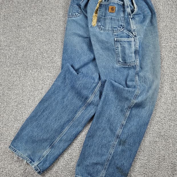 칼하트 밴딩 커스텀 데님 워크팬츠 ( 38 X 34 ) / 9976