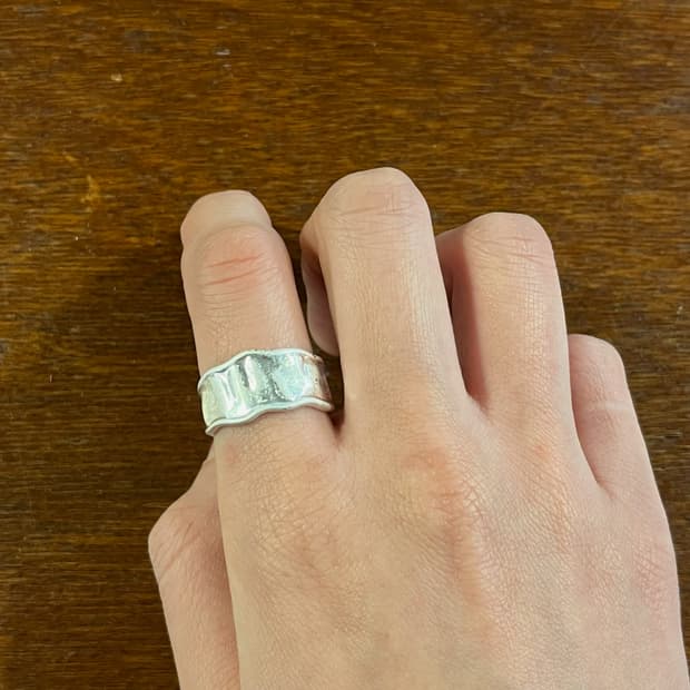 새상품 여성 신주 길 오픈링 반지