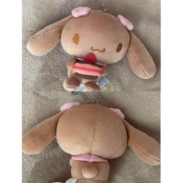 시나모롤 모카 딸기 케이크 인형 키링