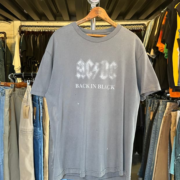 ACDC 락밴드 프린팅 티셔츠