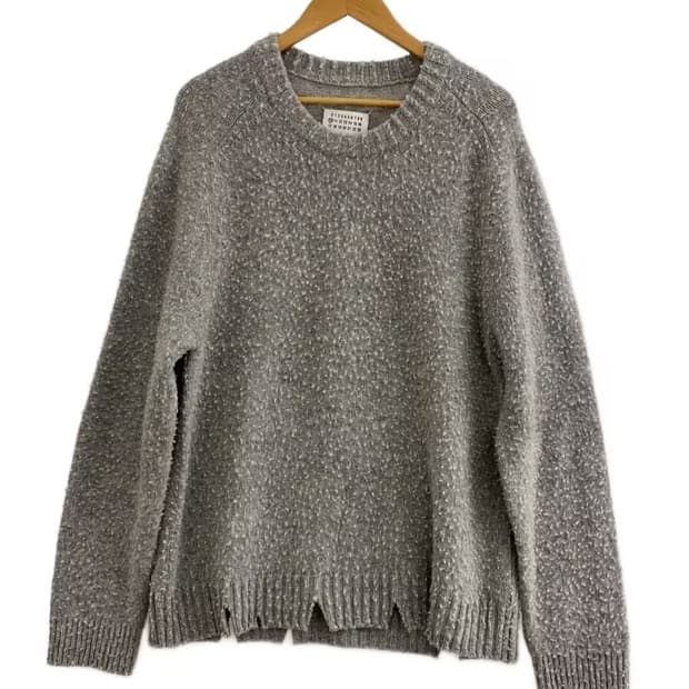 Maison Margiela Gray Piring Knit Sweater