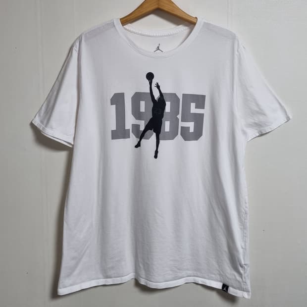 XL ) 조던 화이트 반팔티
