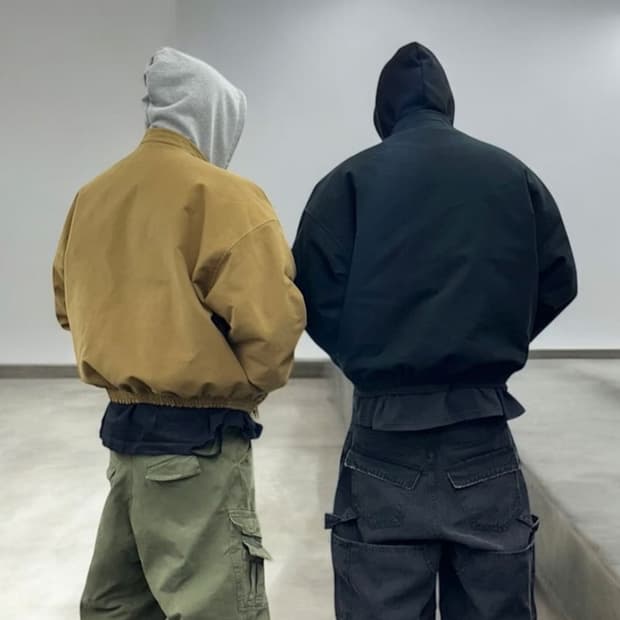 [OS]논노드 25fw 몰스킨 봄버 블랙