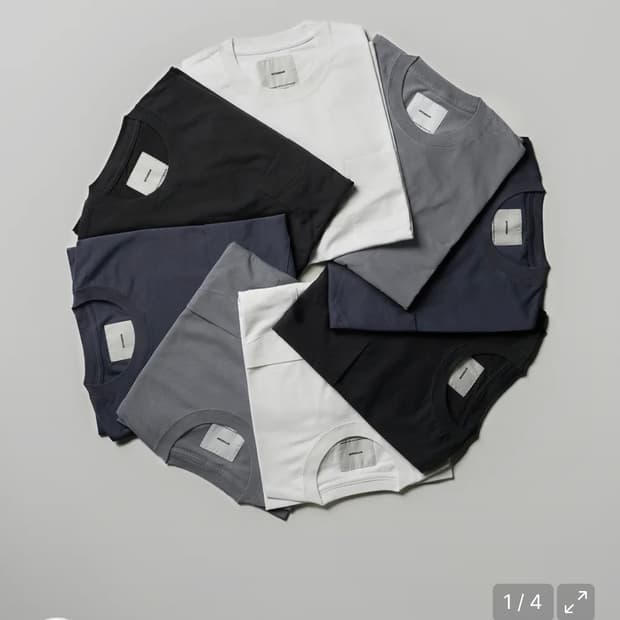 인더로우 GARMENT WASHED POCKET L/S 2