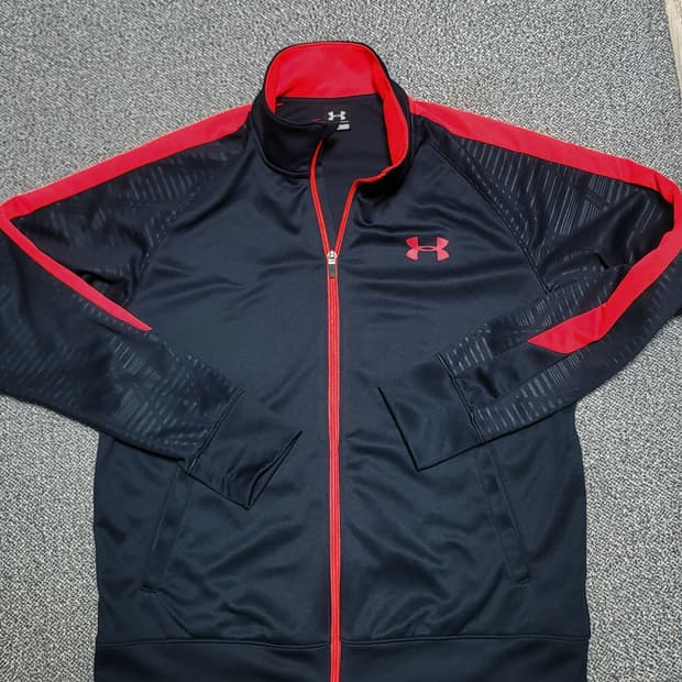 언더아머 콜드기어 집업  트랙탑   L