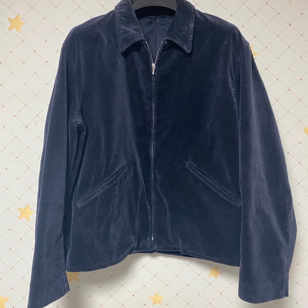 2)아프레쎄 코듀로이 스포츠자켓 네이비