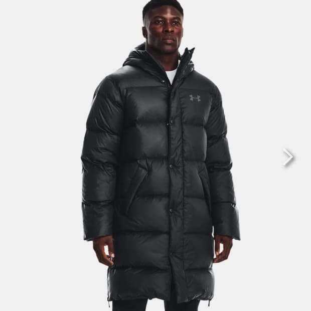 언더아머 스톰 아머 다운 푸퍼 파카 하프 패딩 XXL