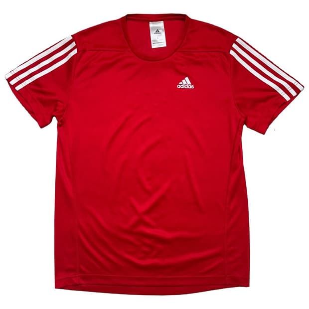 ADIDAS 기능성 티셔츠 레드 L