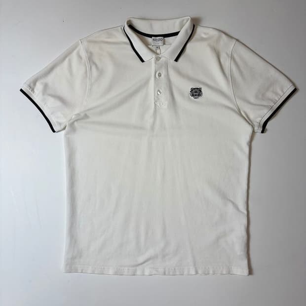 겐조 KENZO 타이거 자수 반팔 폴로 티셔츠 PN9574