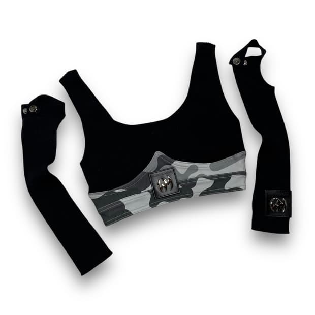 위어드 마켓 밀리터리 무드 나시 워머 세트