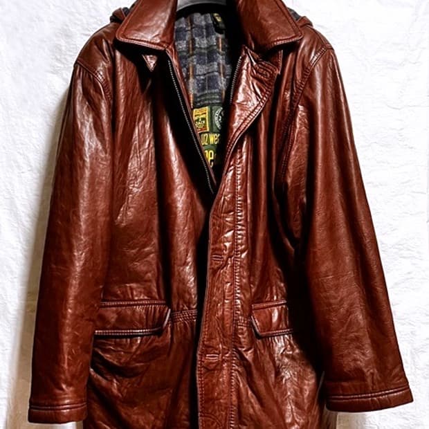 90s레트로 U2Wear MeOut 리얼 가죽자켓 루즈 M 105~110