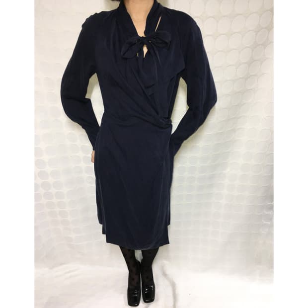 vivienne westwood 네이비 리본 원피스