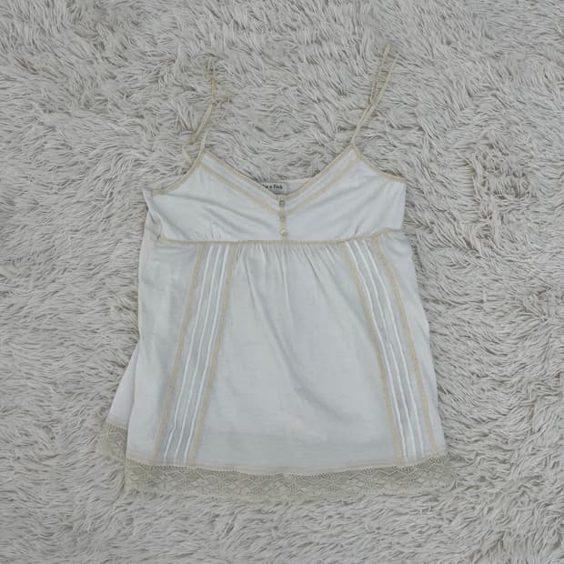 아베크롬비 아이보리 레이스 나시