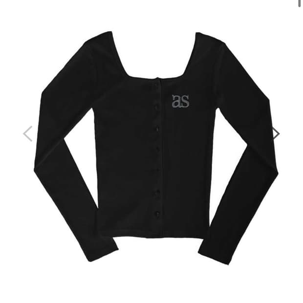 애즈온 시실리 가디건 블랙