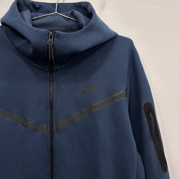 나이키 테크팩 코튼 하이넥 후드집업