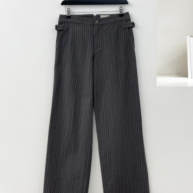 마가렛 호웰 로우라이즈 스트라이프 팬츠