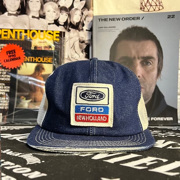 🧢80's~ 90's Denim Ford Trucker Hat