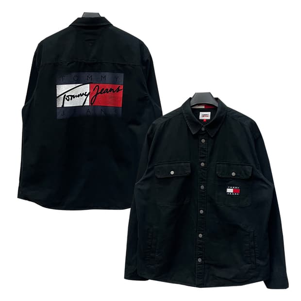 타미 진스 파데드 플래그 오버 셔츠 자켓 XL