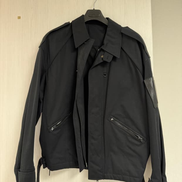 준지 견장 블랙 자켓 46