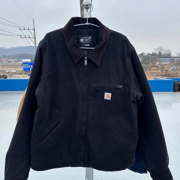 [L-XL] 칼하트 디트로이트 자켓 블랙