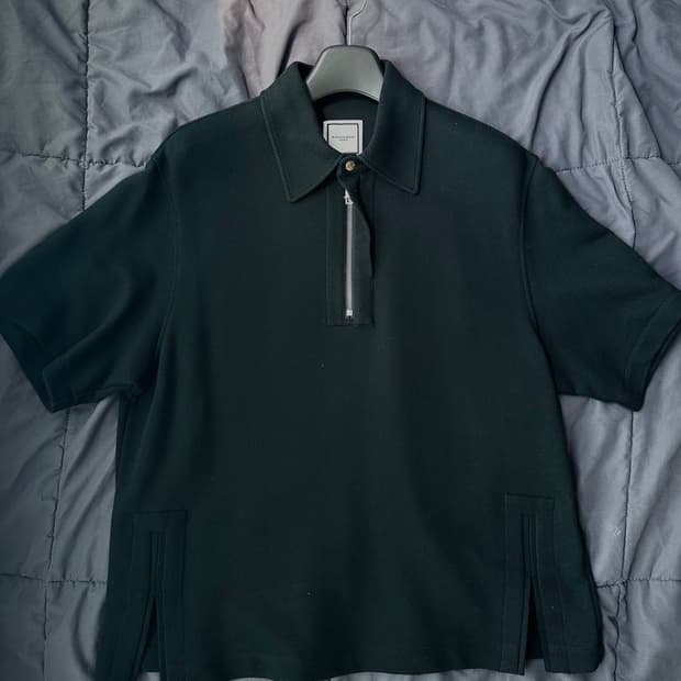 우영미 반팔 하프집업 50사이즈 지퍼비닐채 새상품