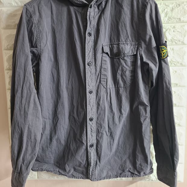 스톤아일랜드 후드 셔츠 그레이(95)