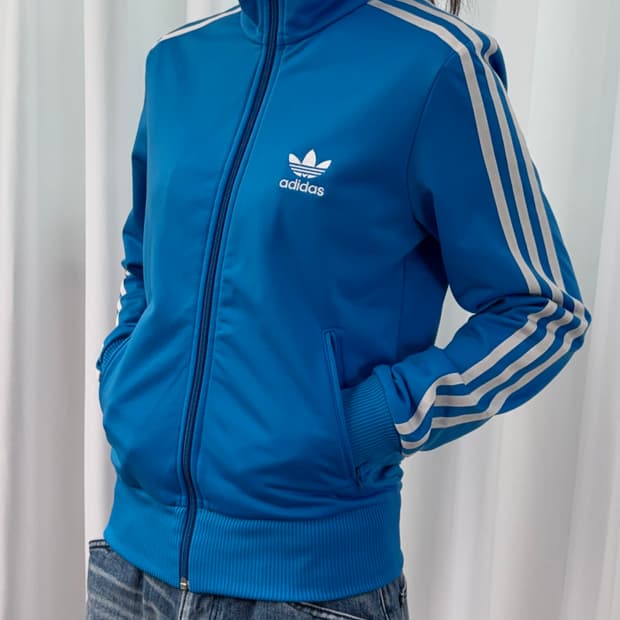 [S]아디다스 파이어버드 블루 트랙탑 져지