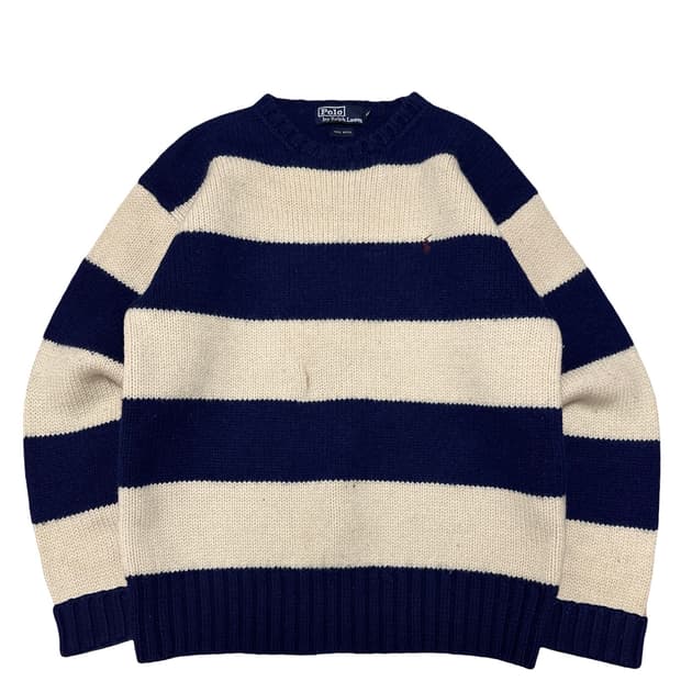 폴로 랄프로렌 울 스트라이프 니트