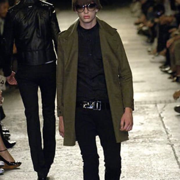 디올옴므 SS07 트렌치 코트