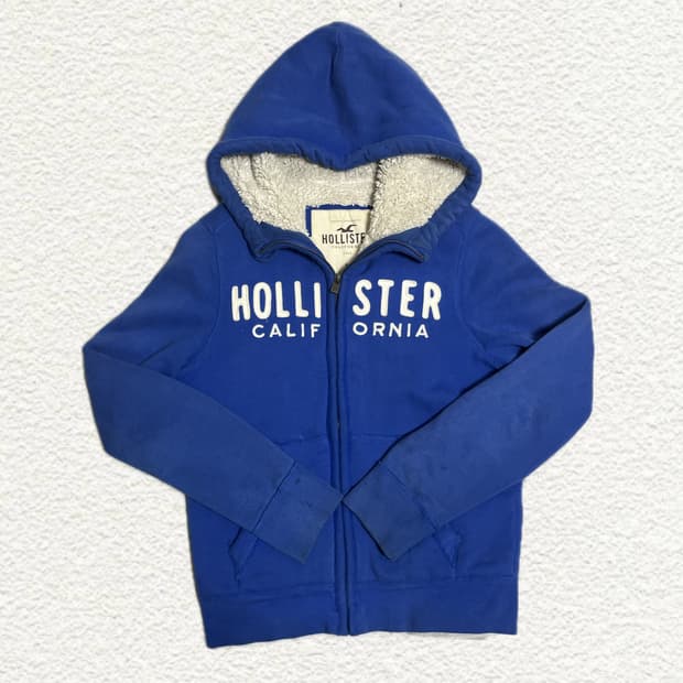 홀리스터 양털 후드집업 M