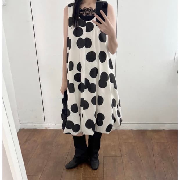 Dot sleeveless ops