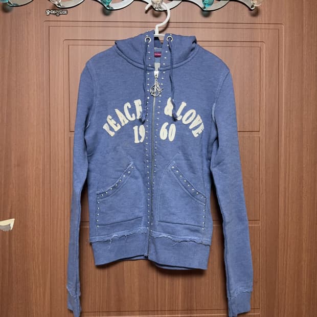 헤이세이 빈티지 갸루 서브컬쳐 아베크롬비 딱붙핏 큐빅 후드집업