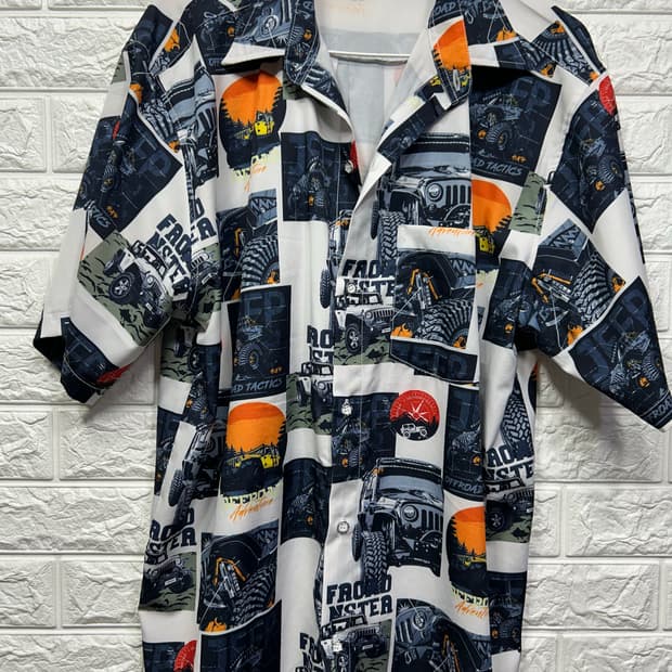 C.K. 오리지널 디자인 짚 패턴 셔츠 XL