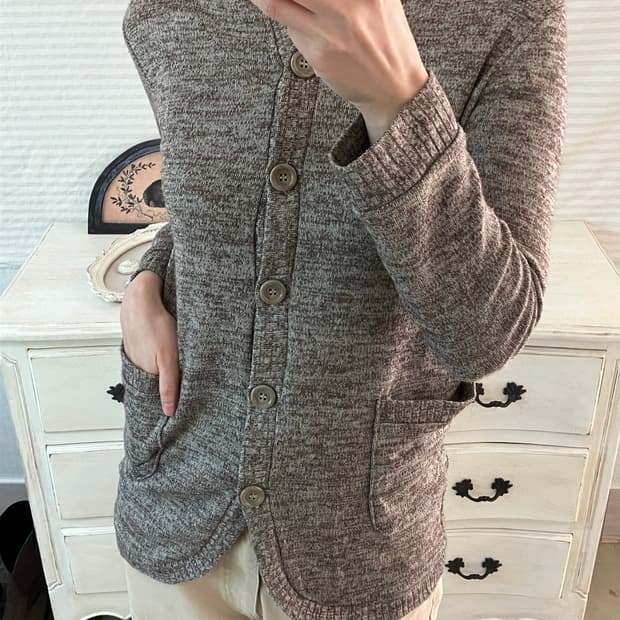 jpn vintage 브라운 보헤미안 후드 가디건 y2k 스트릿 갸루 펑